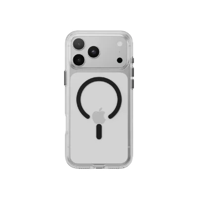 MAGEASY Bright M for iPhone 17 Pro Max/18 Pro Max – Transparent/Slate Ring