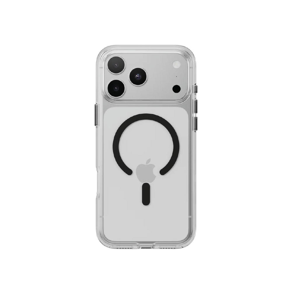 MAGEASY Bright M for iPhone 17 Pro Max/18 Pro Max – Transparent/Slate Ring