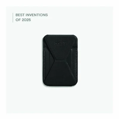 Moft Snap-On iPhone Stand & Wallet - Jet Black