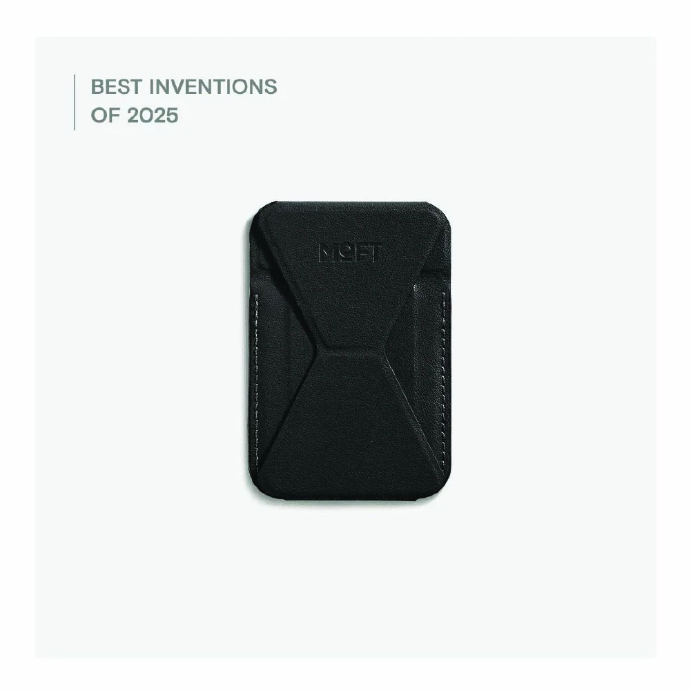Moft Snap-On iPhone Stand & Wallet - Jet Black