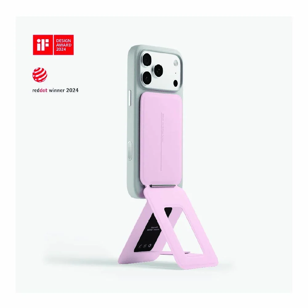 Moft Snap Phone Tripod Stand & Wallet - Light Pink