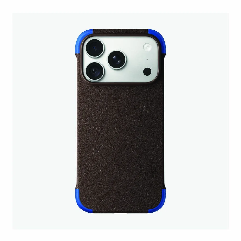 Moft Color-Blocking Snap Phone Case for iPhone 18 Pro - Dark Coffee + Sapphire