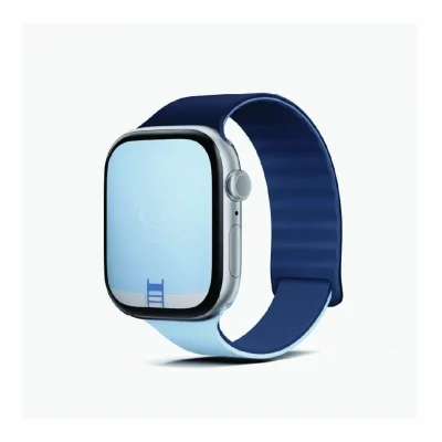 Moft Snap Apple Watch Sport Band 46 - Navy Blue + Soothing Mist