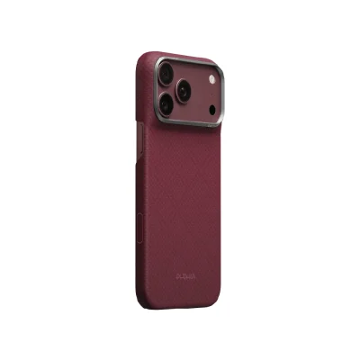 PITAKA Edge Ultra Slim Case for iPhone 18 Pro Max – Burgundy