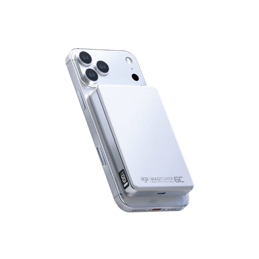 EGO MagPower 6C 45W&Qi2.2 10000mAh Mah Powerbank - White