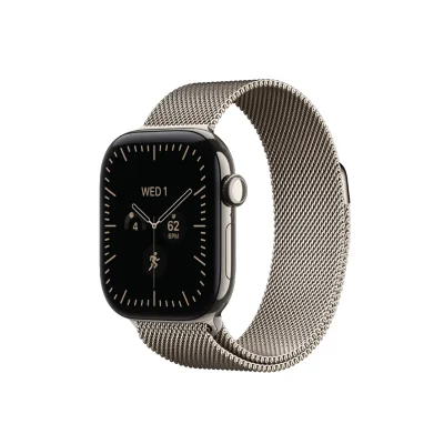 Apple Watch Series 12 GPS + Cellular 46MM Natural Titanium Case with Natural ML - S/M