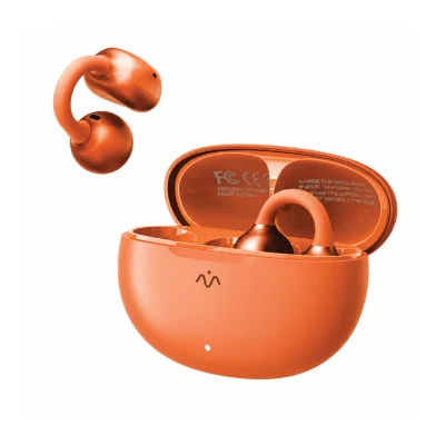 Momax 1Vibe Clip M AI ENC Clip-On Earbuds - Orange