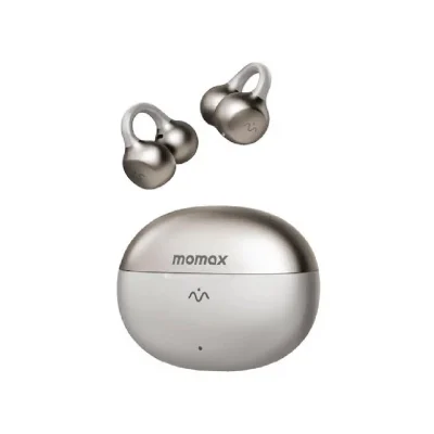 Momax 1Vibe Clip M AI ENC Clip-On Earbuds - Titanium