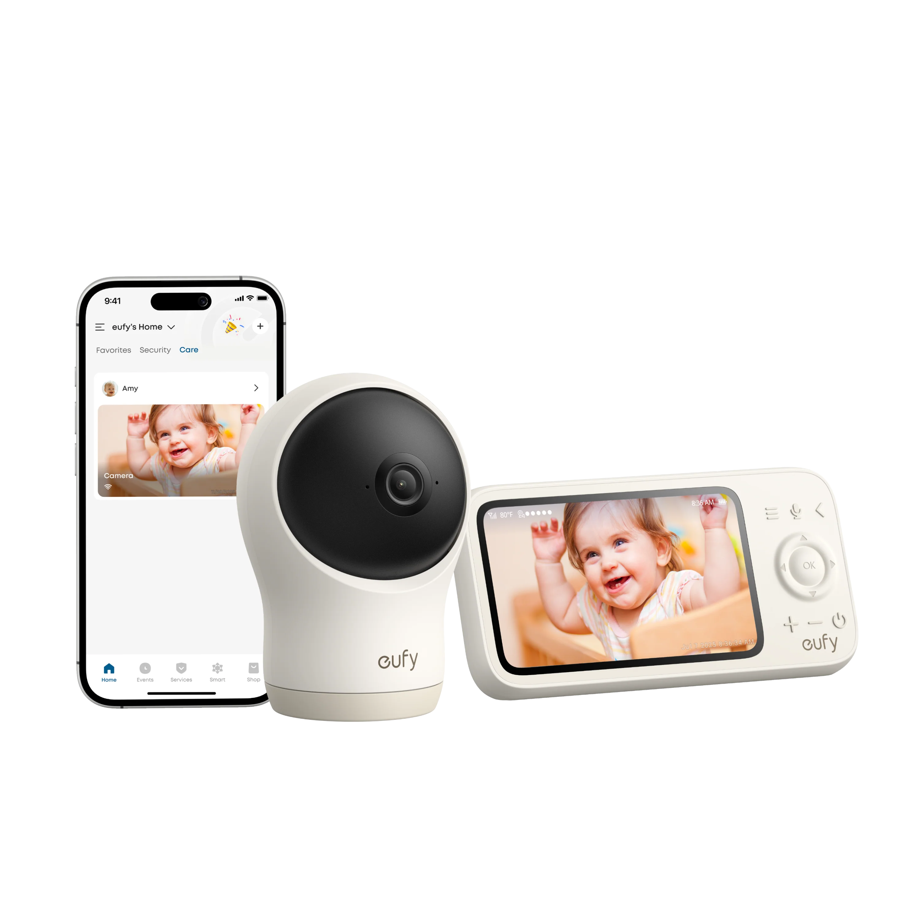 Eufy Baby Monitor E10- White