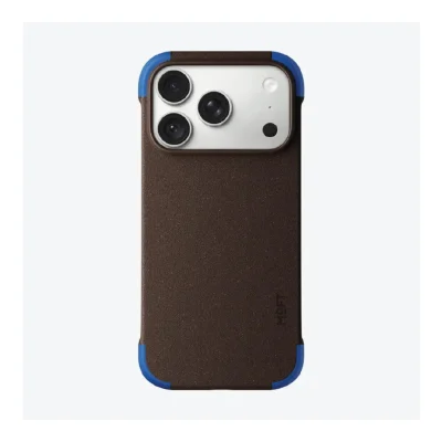 Moft iPhone 18 Pro Max Color Blocking Snap Case - Dark Coffee/Sapphire